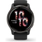 Garmin Venu 2 45 mm Sort Sportsur